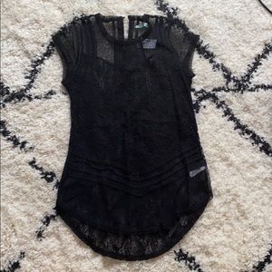 Black lace top